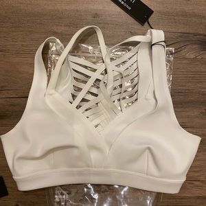 Dion Lee for Carbon38 xs white xray bra